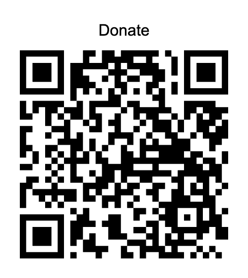 QR code for the AIM Centre PayPal donation page